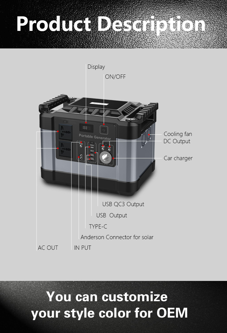 With Usb Charging Charger Bank 220 110v Best Selling Source 1000w Portable Power Station Solar